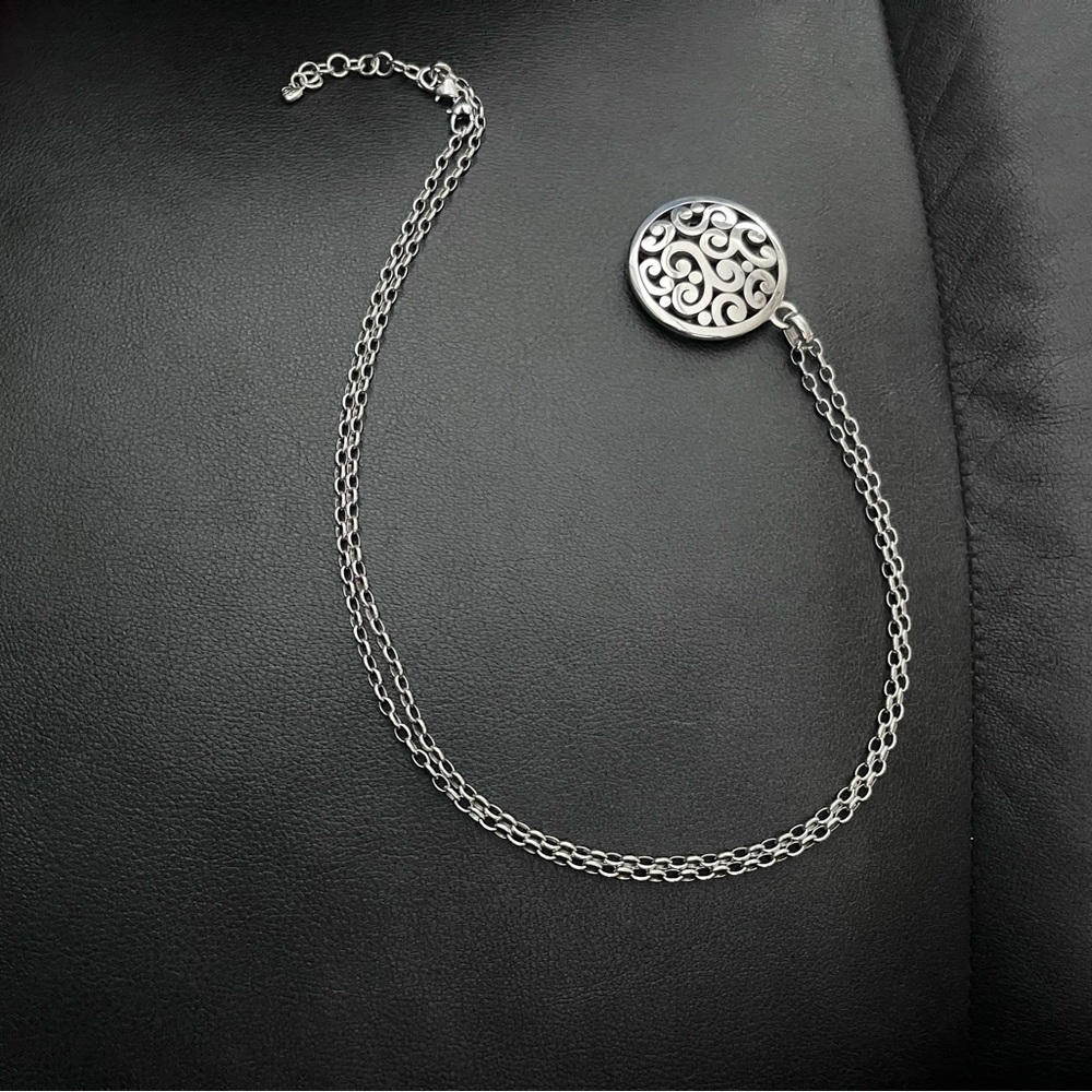 Brighton Elegant Silver Swirl Necklace